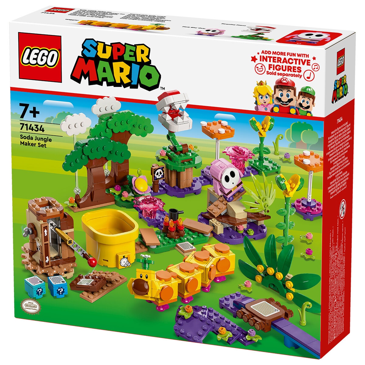 LEGO Super Mario Soda Jungle Maker Set Wiggler Toy 71434 - SuperSaverAU - view 6