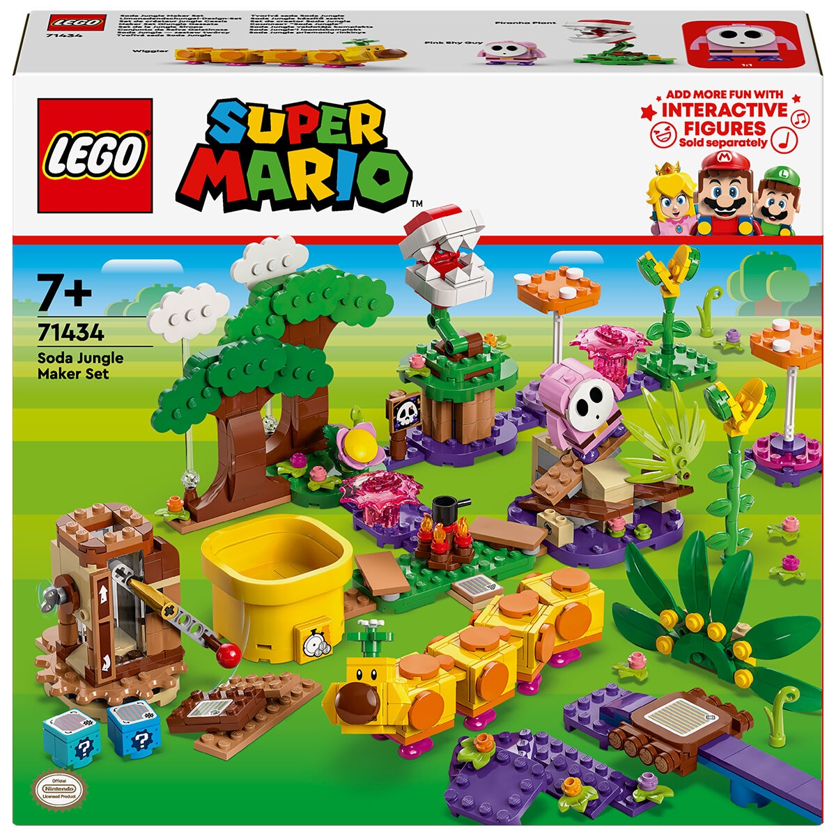 LEGO Super Mario Soda Jungle Maker Set Wiggler Toy 71434 - SuperSaverAU - view 7