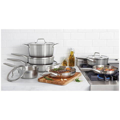 Calphalon Premier Stainless Steel Cookware Set 12 Piece - SuperSaverAU - view 1