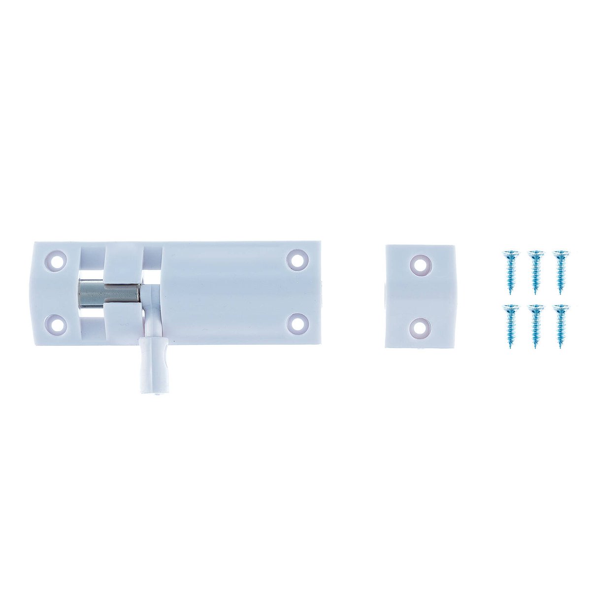 Taskmaster 75mm Plastic Barrel Bolt - Light Duty Locking Mechanism - Black - SuperSaverAU - view 2