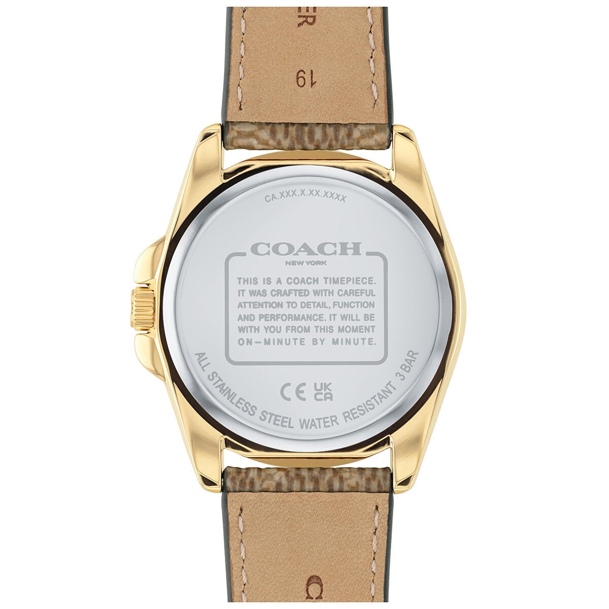 Coach Greyson Brown Leather Strap Women's Watch 14504111 - SuperSaverAU - view 3