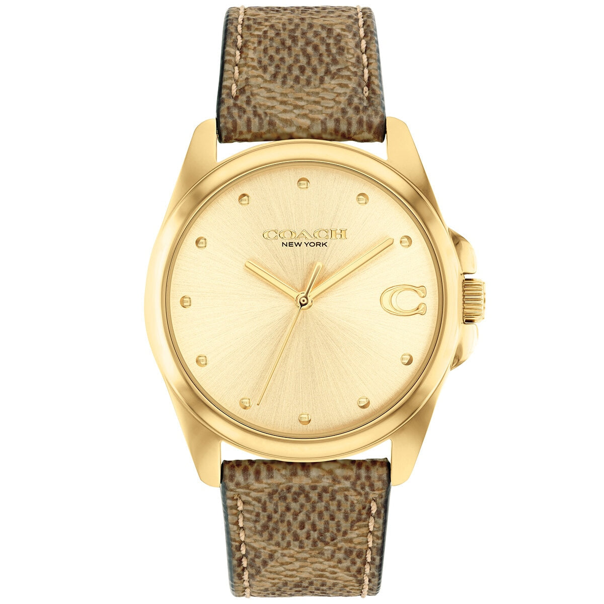 Coach Greyson Brown Leather Strap Women's Watch 14504111 - SuperSaverAU - view 1