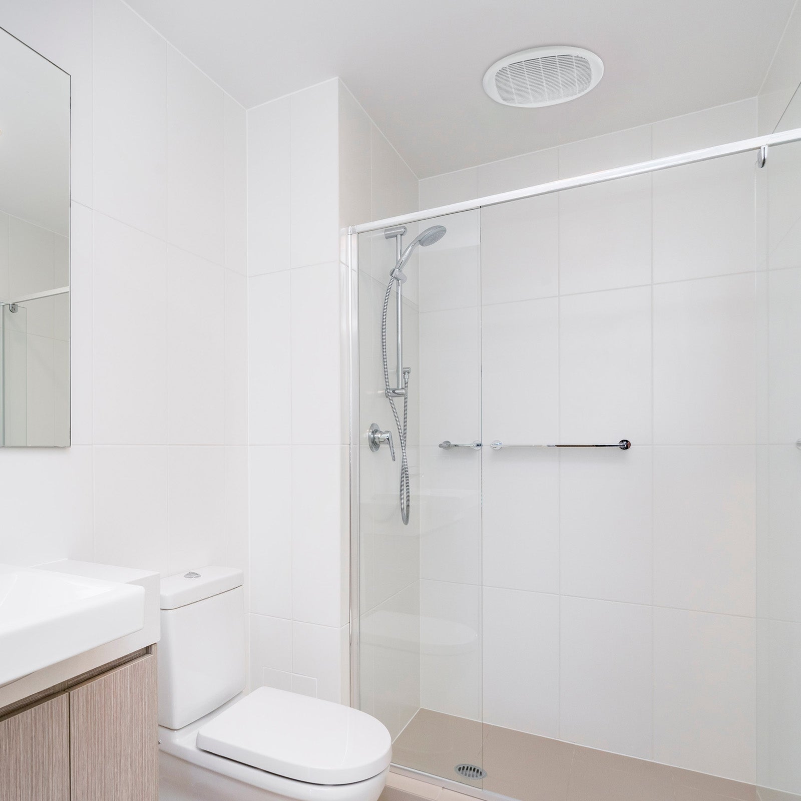 DETA 250mm White DC Energy Efficient Ceiling Exhaust Fan 240V 18W DE250