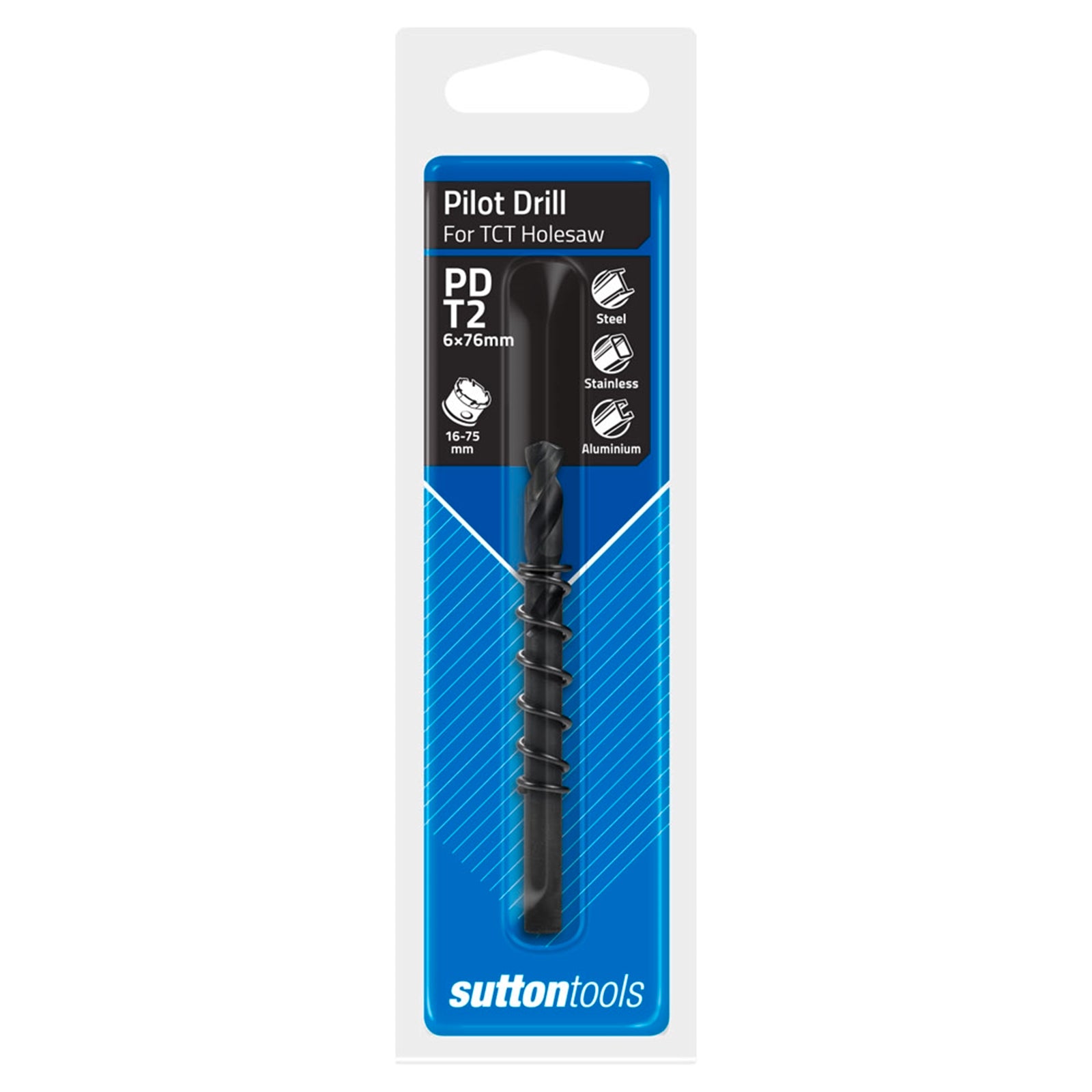 Sutton Tools TCT Holesaw Pilot Drill for Steel, Stainless Steel, Aluminium & Fibreglass
