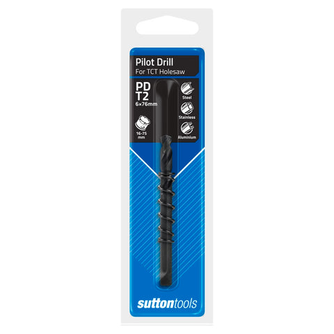 Sutton Tools TCT Holesaw Pilot Drill for Steel, Stainless Steel, Aluminium & Fibreglass