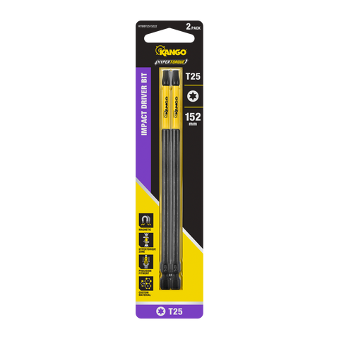 Kango 152mm TX25 Hypertorque Impact Driver Bit 2 Pack