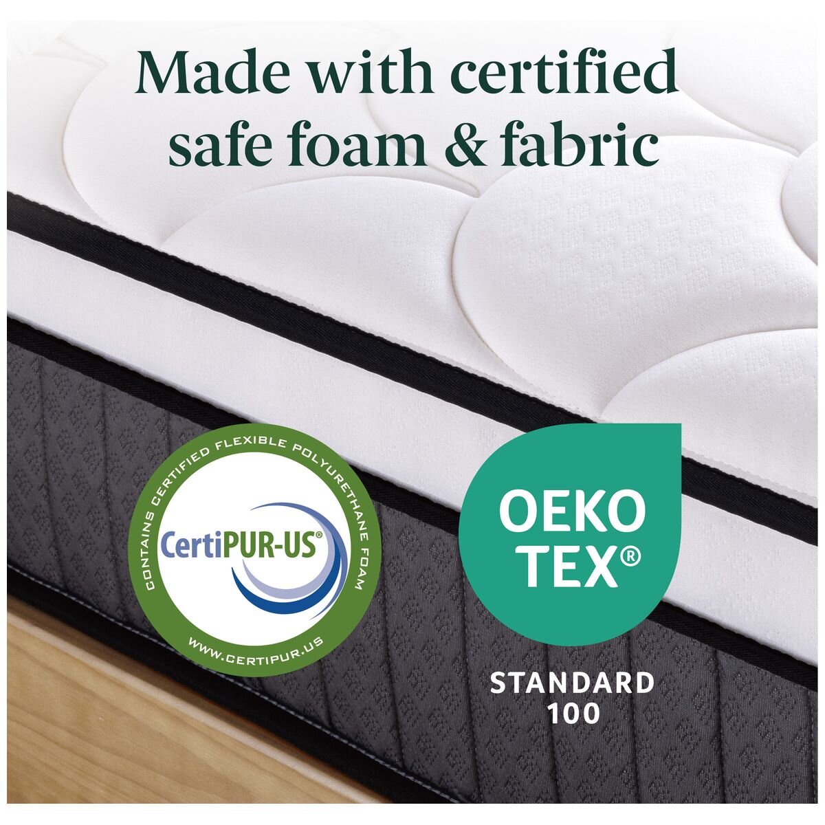 Zinus double iCoil pocket spring mattress - Eurotop, medium feel, 305mm high - AU-MSSBOPZC-12D
