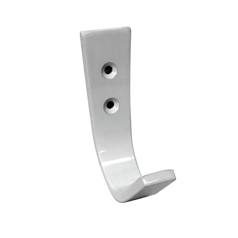 Adoored White Nuvo Deco Hook - 29mm Aluminium - Timeless Design - SuperSaverAU - view 1