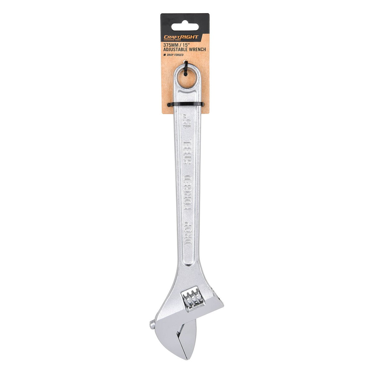 Craftright Adjustable Wrench - 375mm - Durable Carbon Steel - Versatile - SuperSaverAU - view 3