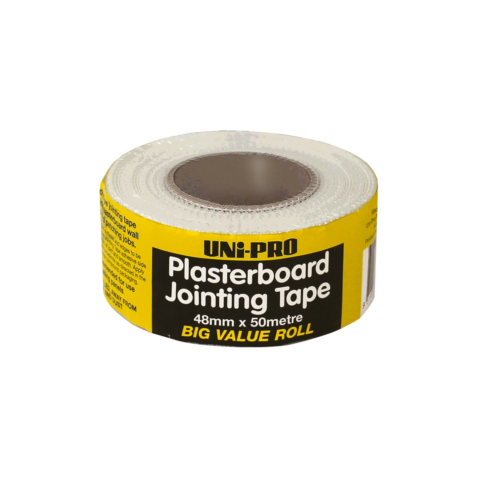 UNi-PRO Plasterboard Jointing Tape 48mm x 50m Fibreglass Self-Adhesive Shrink Resistant