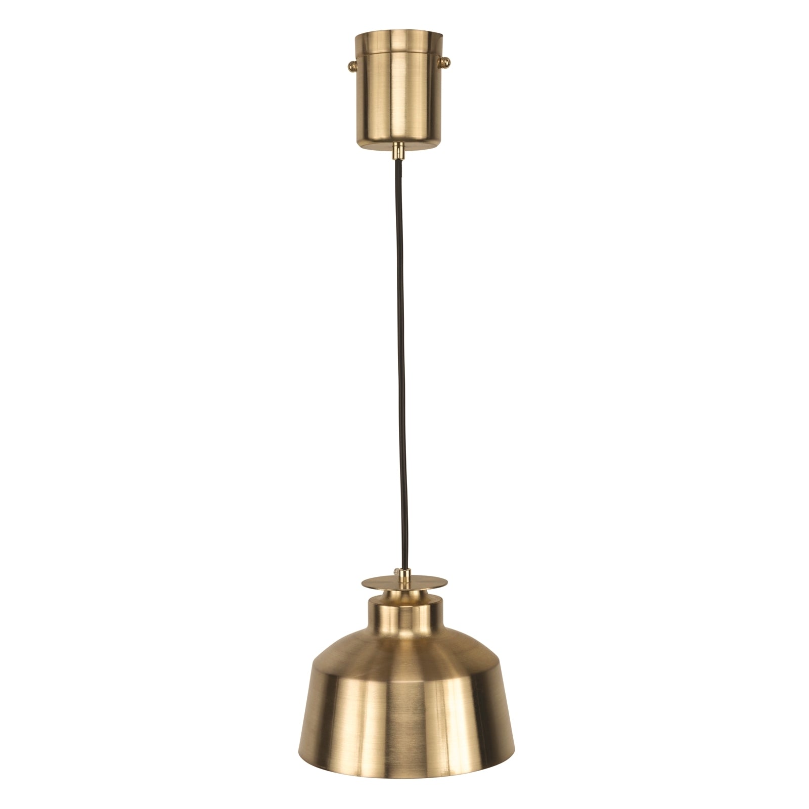 Brilliant Edie 20cm Satin Brass Plug-In Pendant Light 21407/12