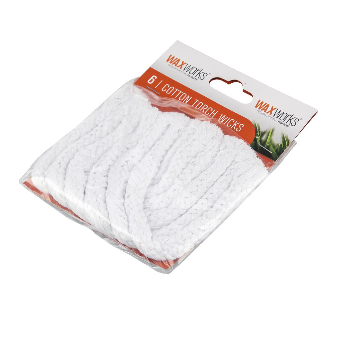 Waxworks Cotton Torch Wicks - 6 Pack Replacement Wicks