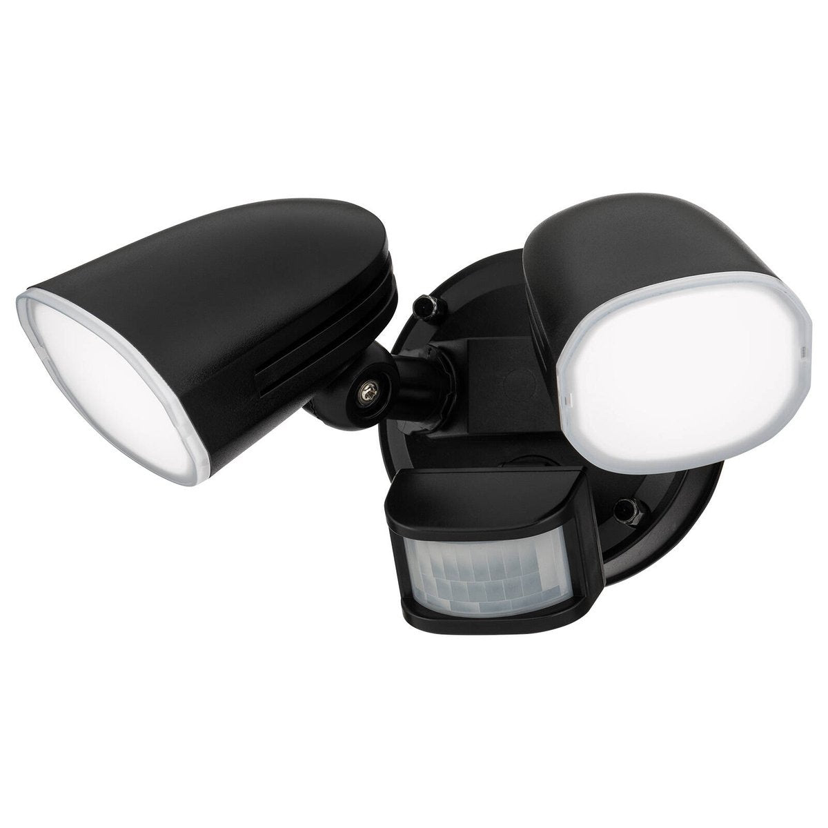 Arlec DIY Twinhead Tricolour 19W LED Security Sensor Floodlight Black MAL081
