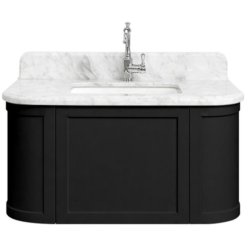 Turner Hastings Evara 90cm Wall Hung Vanity - Marble Top, Undercounter Basin, Volcanic Ash - EV951-VA-NTH