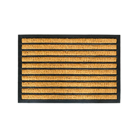 Panama Strip Coir Outdoor Mat - 40 x 60cm - Non-Slip - Durable - Easy Clean - SuperSaverAU - view 1