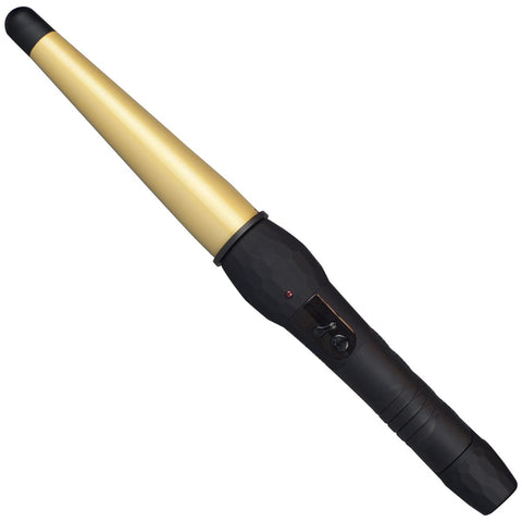 Silver Bullet Fastlane Gold Conical Curling Iron - 19mm to 32mm Ceramic Barrel, Digital Display - 900344