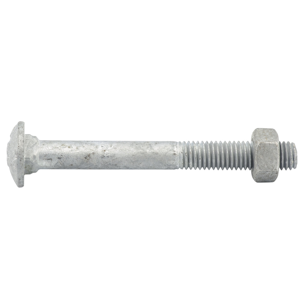 ZENITH M10 x 180mm Hot Dip Galvanised Cup Head Bolts & Nuts - 12 Pack, 4.6 Grade Steel