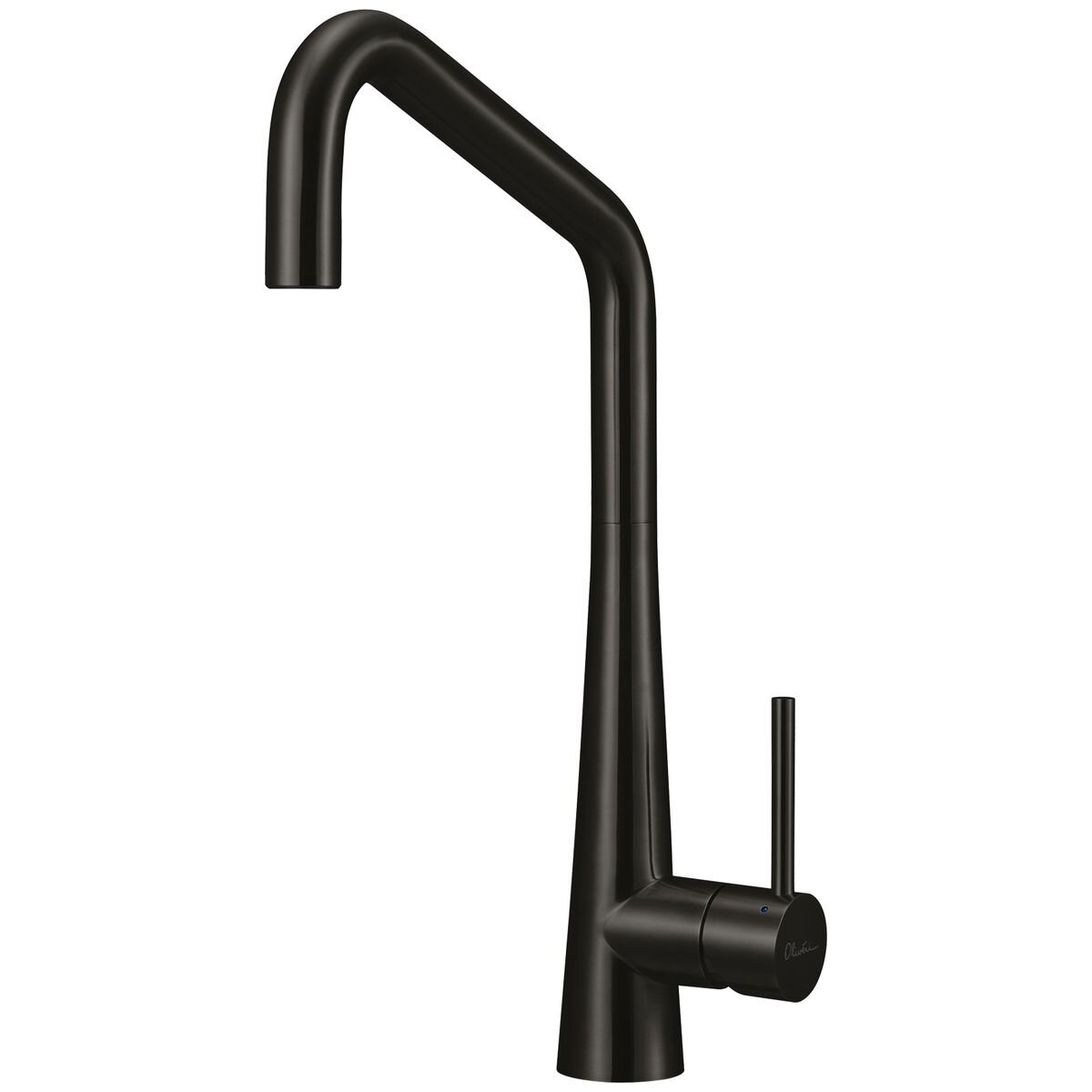 Oliveri Essente square gooseneck mixer tap - Brushed Black, 316 Stainless Steel, WELS 5 Star - SS31670-BL