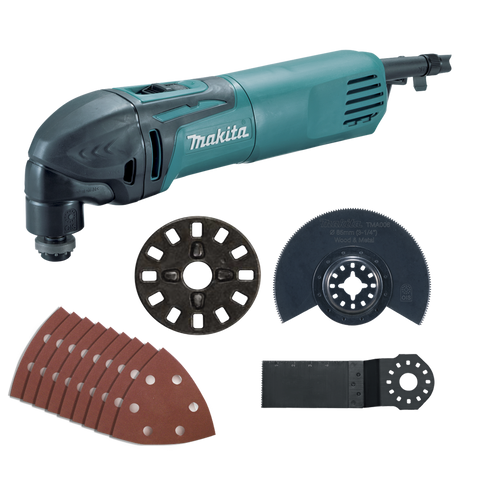 Makita 320W Variable Speed Oscillating Multi-Tool TM3000CX7 Corded, Soft Start