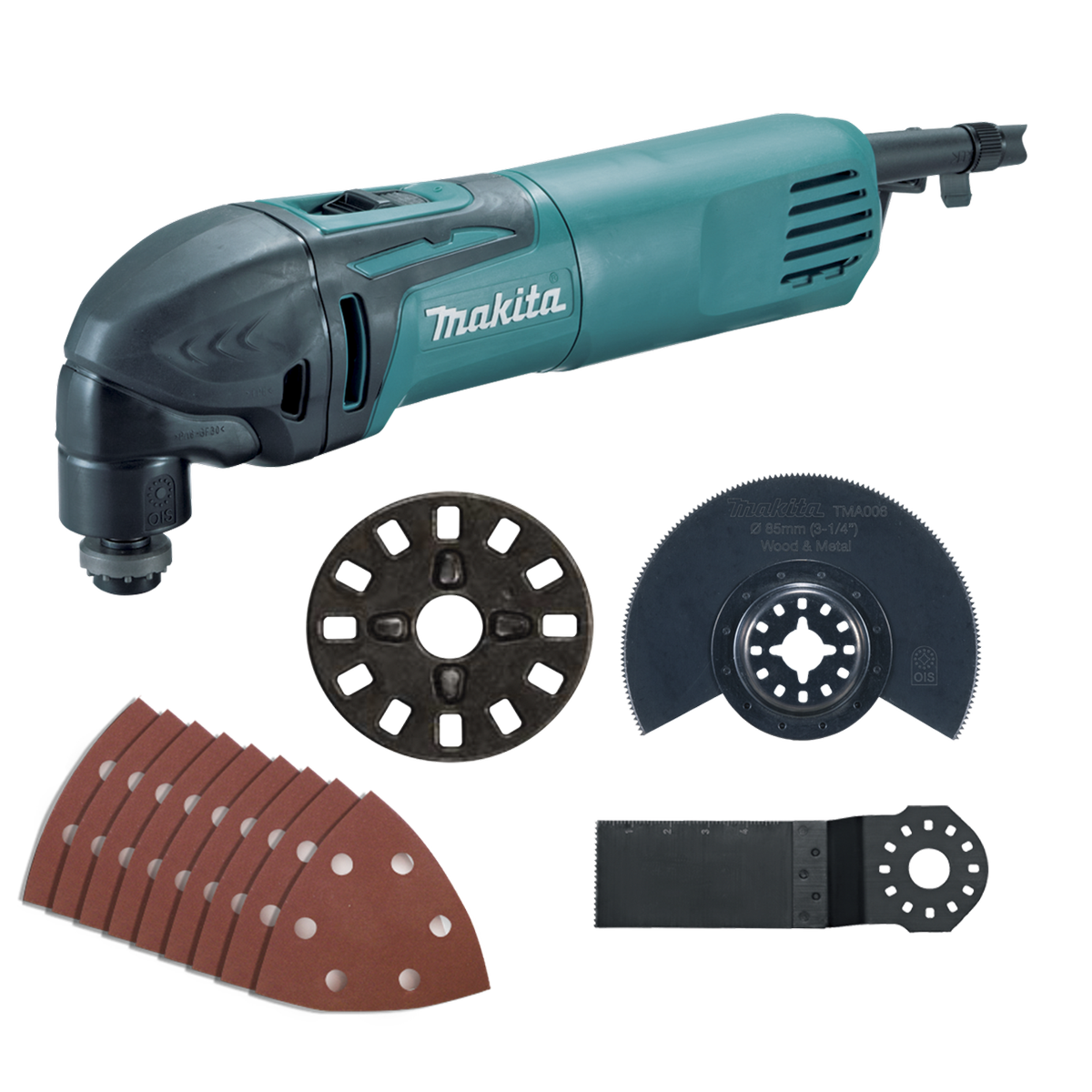 Makita 320W Variable Speed Oscillating Multi-Tool TM3000CX7 Corded, Soft Start