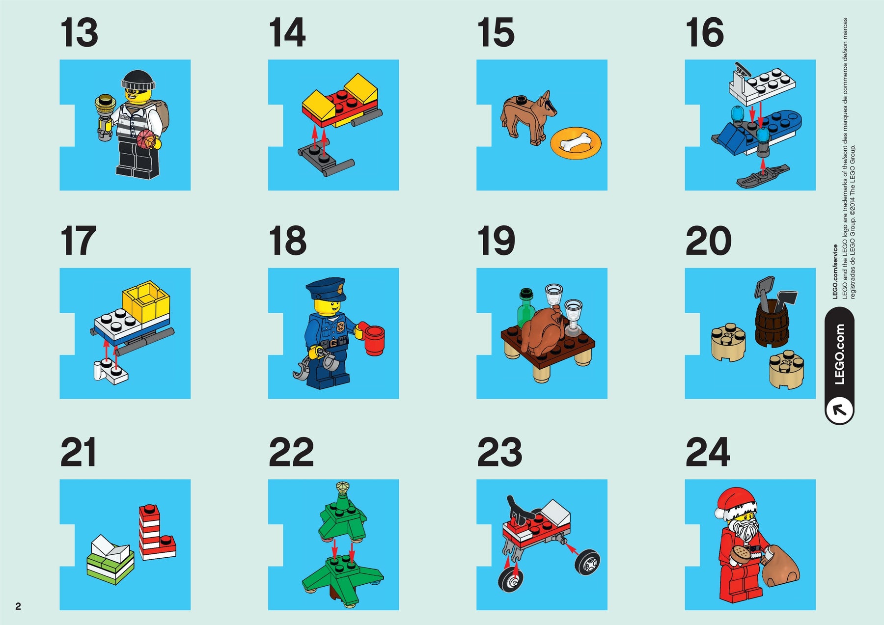 LEGO 60063 City Advent Calendar: Christmas Fun! - SuperSaverAU - view 2