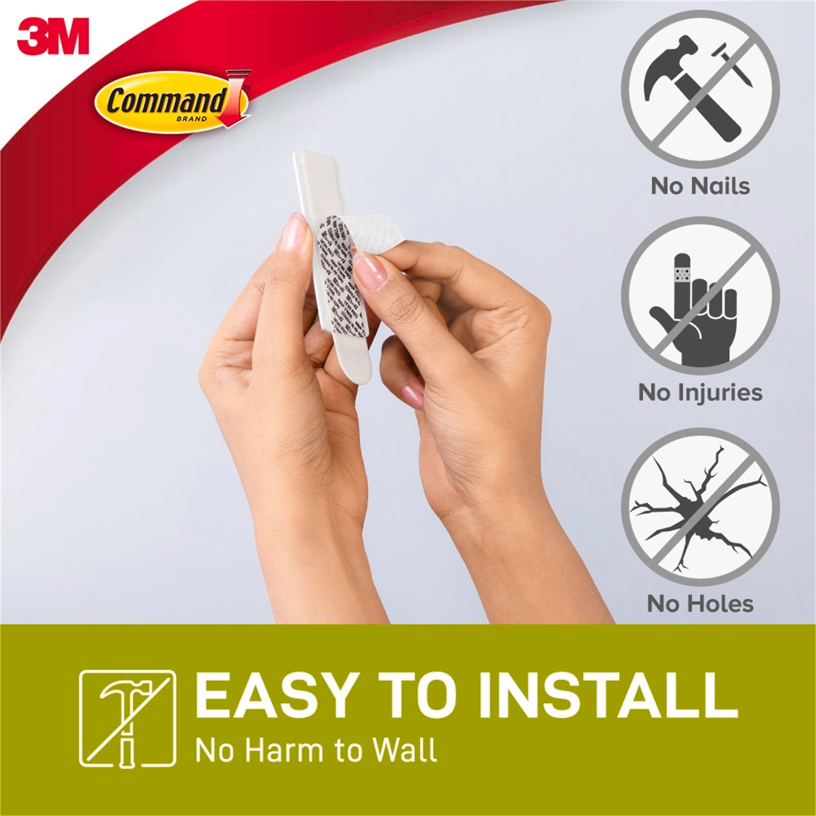Command White Adhesive Wire-Back Picture Hanger - 3 Pack