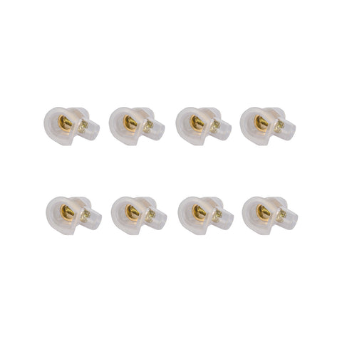 DETA 40A Screw Connector 8 Pack Brass & Polycarbonate Insulated 500V