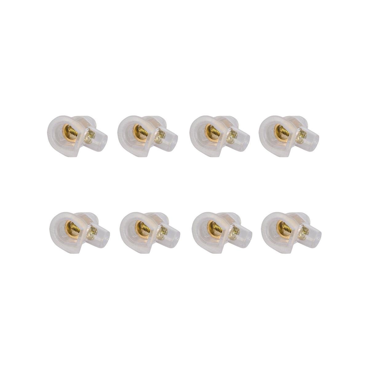 DETA 40A Screw Connector 8 Pack Brass & Polycarbonate Insulated 500V