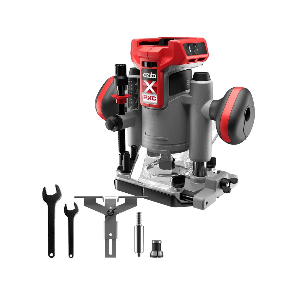 Ozito PXC 18V Cordless Brushless Plunge Router PXBPRS 018 - 250mm x 250mm x 160mm - Precision Control - SuperSaverAU - view 1