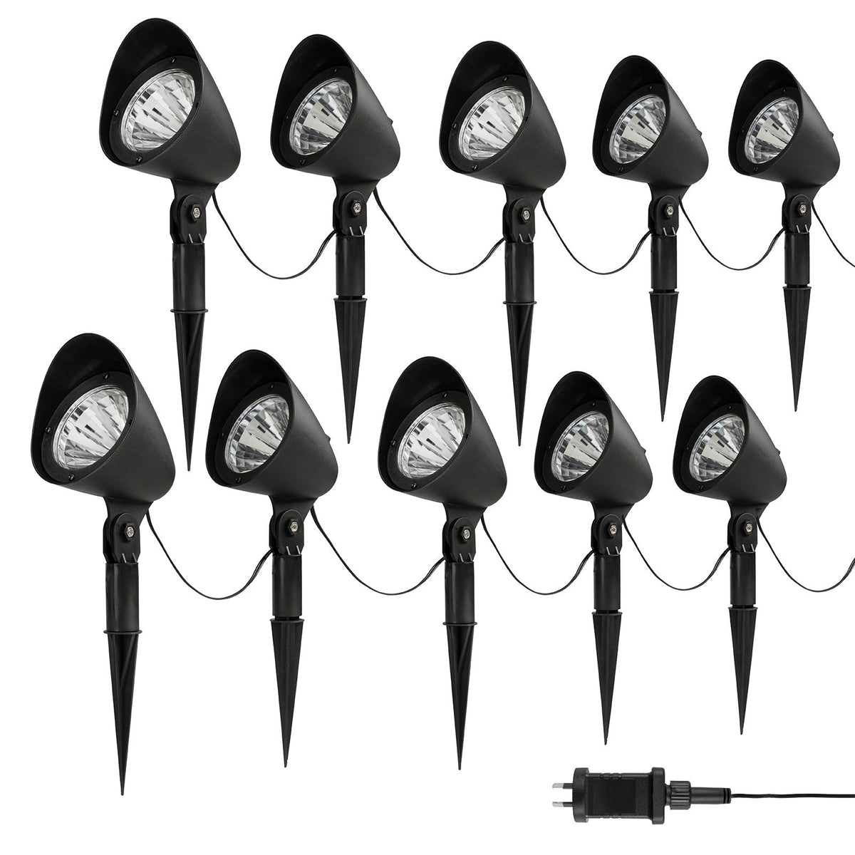 Brilliant Westbury 12V LED Garden Light Kit 10 Pack 20948/06