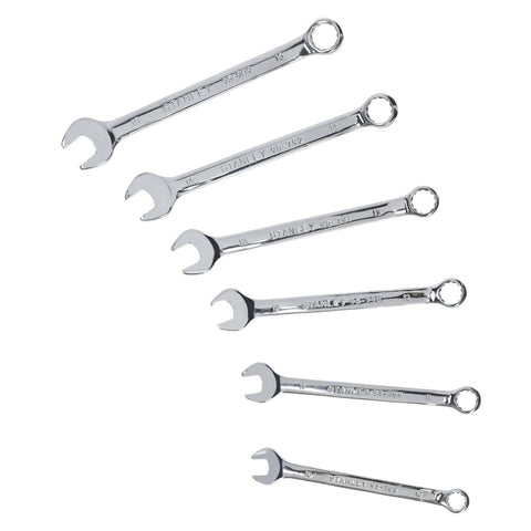 Stanley 6 Piece Metric ROE Combination Spanner Set, 15-Degree Offset