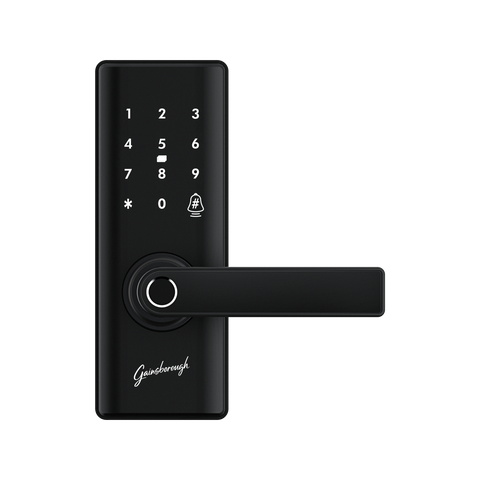 Gainsborough Liberty Smart Entrance Lock GLIBENTBL - Black, App Controlled, Fingerprint & RFID
