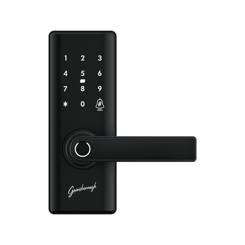 Gainsborough Liberty Smart Entrance Lock GLIBENTBL - Black, App Controlled, Fingerprint & RFID