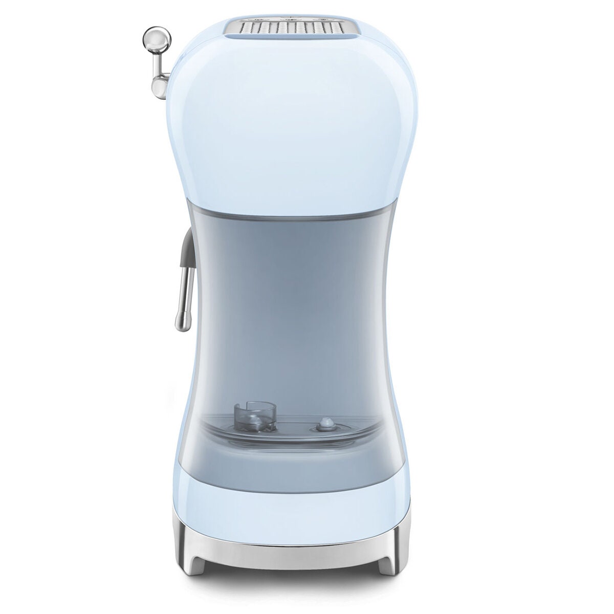 Smeg 50s Style Espresso Coffee Machine - 15 Bar, ThermoBlock, Steam Wand, Pastel Blue - ECF02PBAU