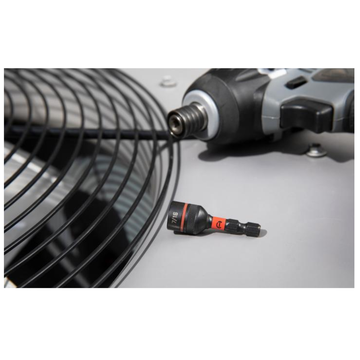 Crescent Bolt Biter Impact Nut Driver & Extractor 7/16" x 1-7/8" Cr-Mo Bi-Directional
