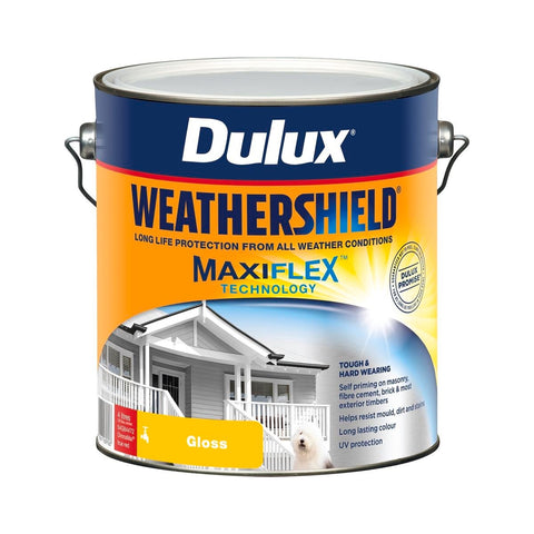 Dulux Weathershield Exterior Paint - True Red Gloss - 4L - 205mm x 198mm x 180mm - SuperSaverAU - view 1