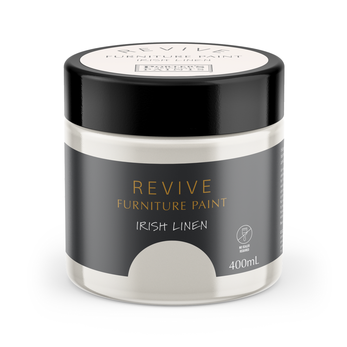 Porters Revive Furniture Paint 400ml Irish Linen - Ultra Smooth Finish - SuperSaverAU - view 1