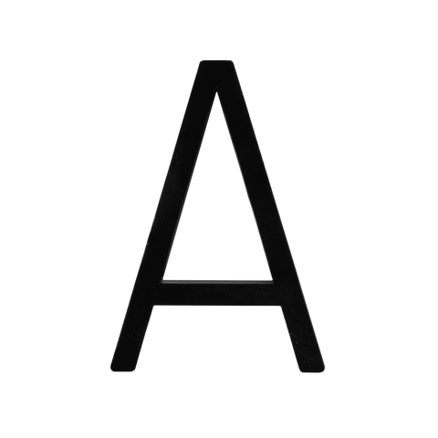 Sandleford Slimline Black House Letter A 120mm