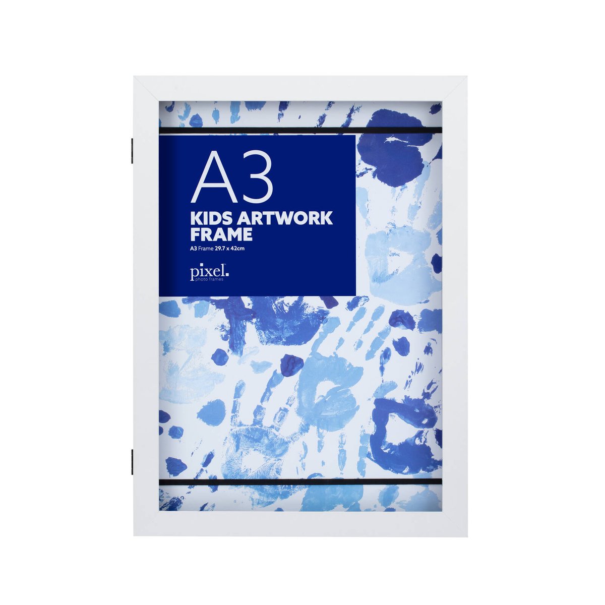 Pixel A3 DIY Craft Frame - 330 x 452mm - White - Display Kids' Artwork - SuperSaverAU - view 1