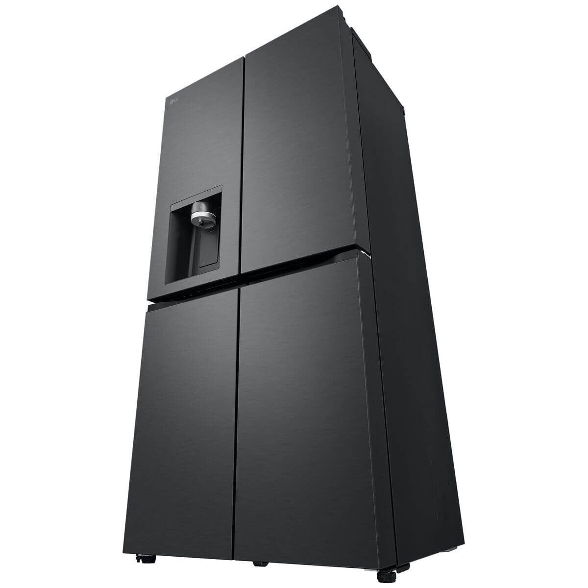 LG 506L French Door Fridge - Non-Plumbed Ice and Water, Matte Black, 4.5 Star Energy - GF-LN500MBL