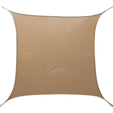 Marquee 3 x 3m Beige Square Shade Sail - HDPE 93% UV Block