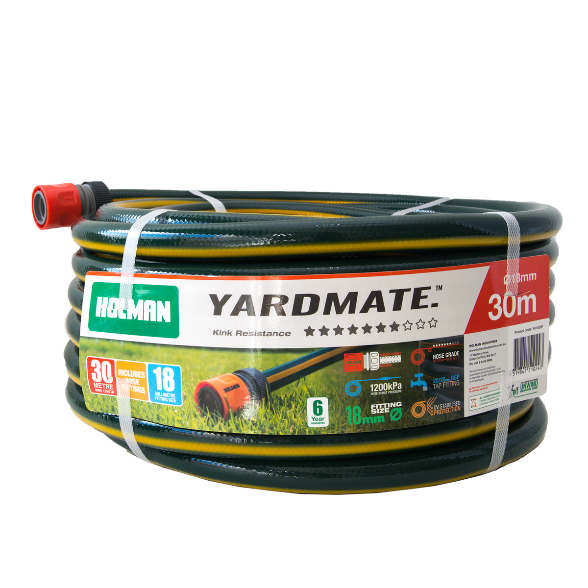 Holman Garden Hose - 18mm x 30m - PVC - UV Resistant - SuperSaverAU - view 1