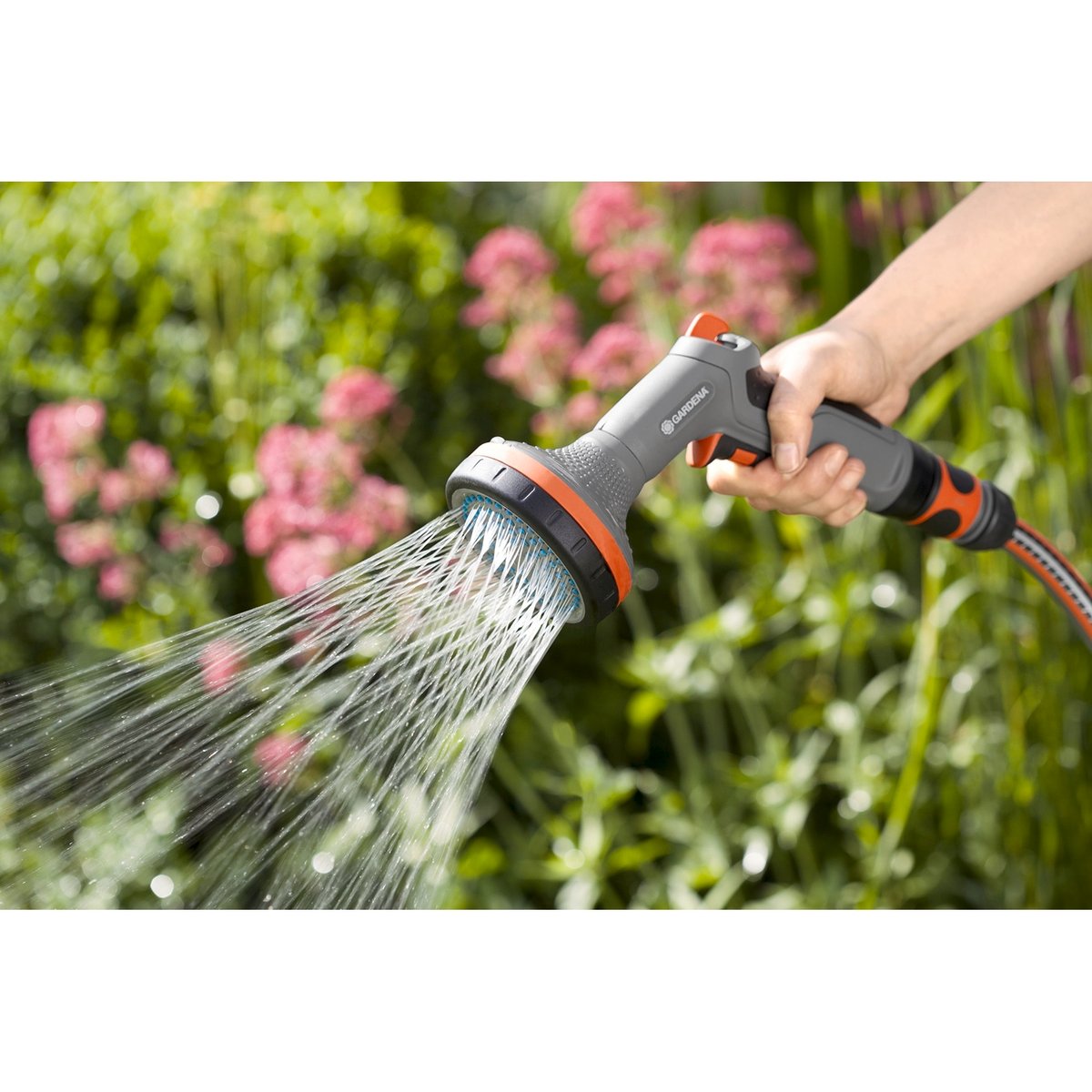 GARDENA 13mm Comfort Bed Sprayer Adjustable Spray with Trigger Lock 1200kPa