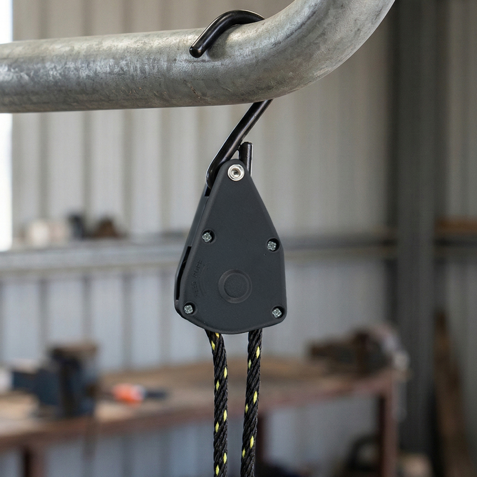 Grunt 3mm x 1.8m Rope Ratchet Tie Downs Auto Lock 2 Pack