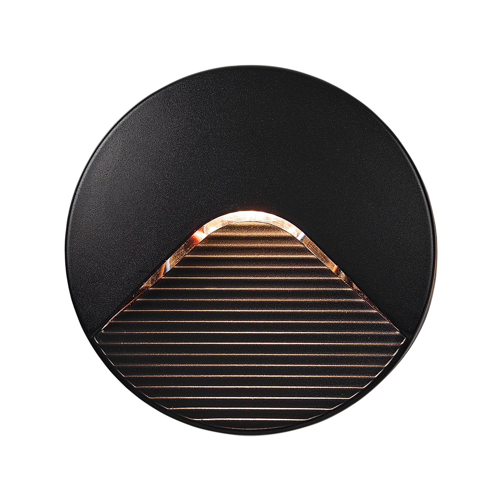 Brilliant Black Sanur 2W 13cm Modern Outdoor Wall and Step Light Hardwired 22589/06