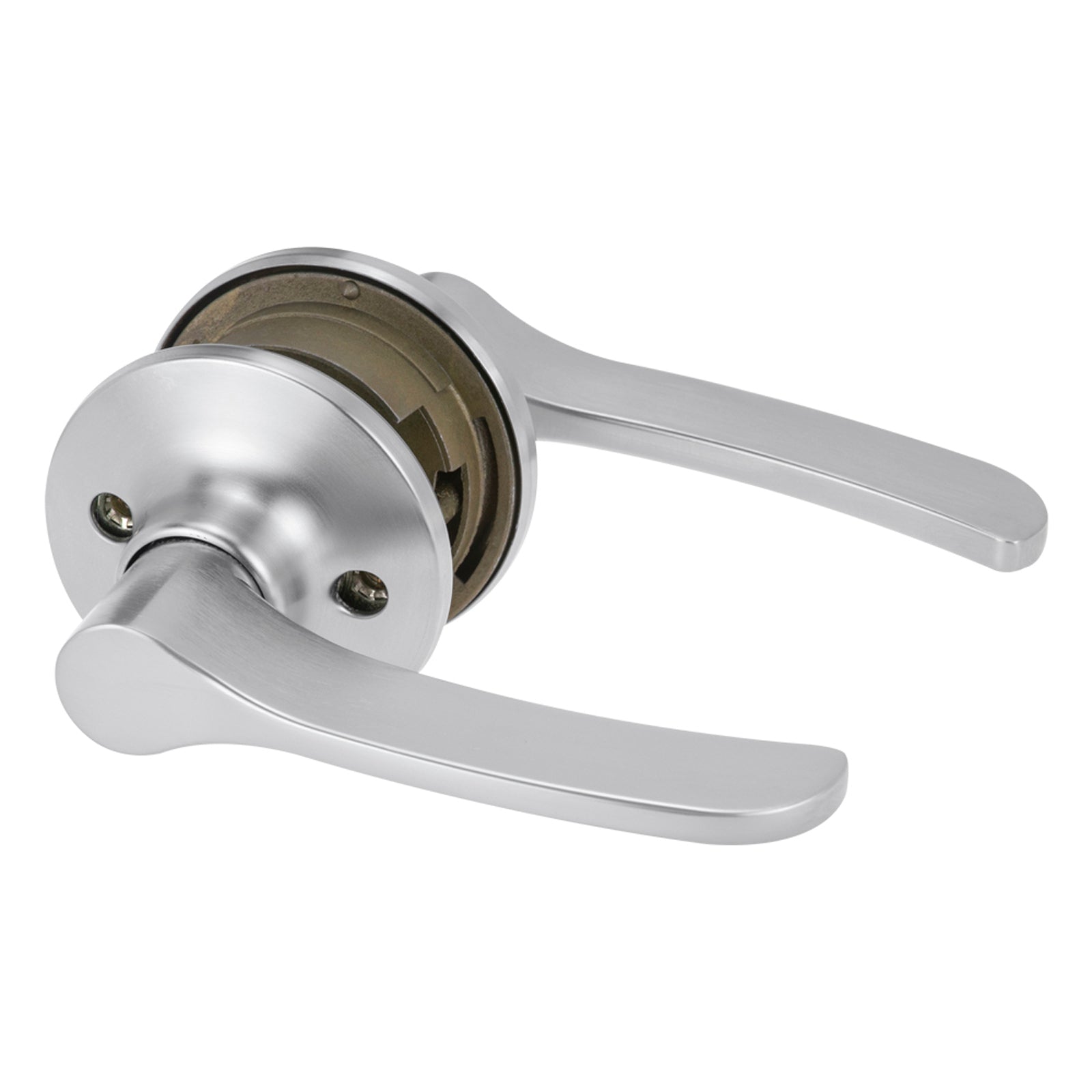 Lockwood Symmetry Passage Lever Set - Satin Chrome