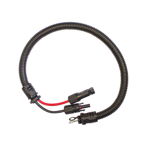 KT Solar MC4 Connector Plug & Socket to 8mm Ring Terminals, Black