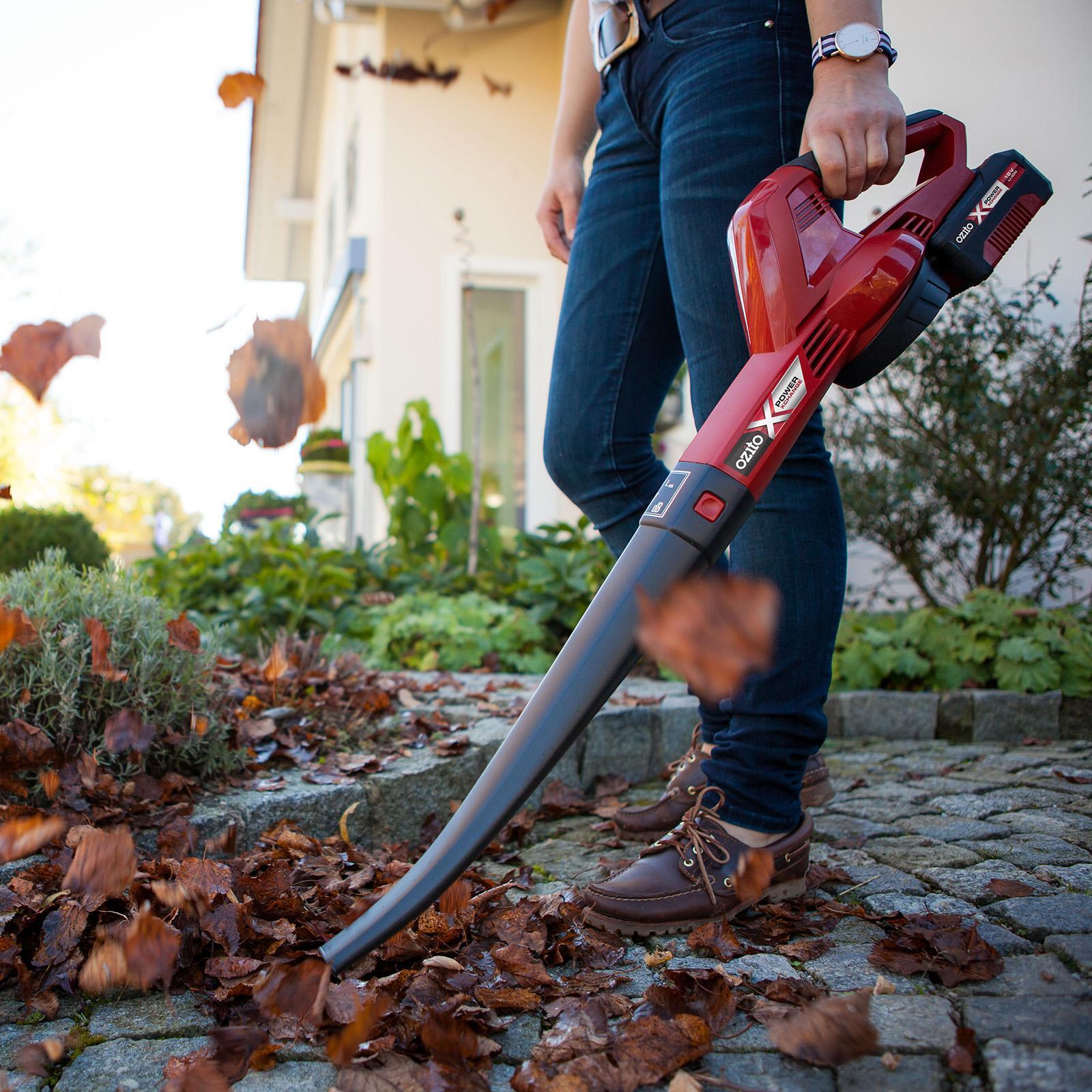 Ozito PXC 18V Cordless Blower, 210km/h Air Speed, Trigger Start, Skin Only PXCBLS-018