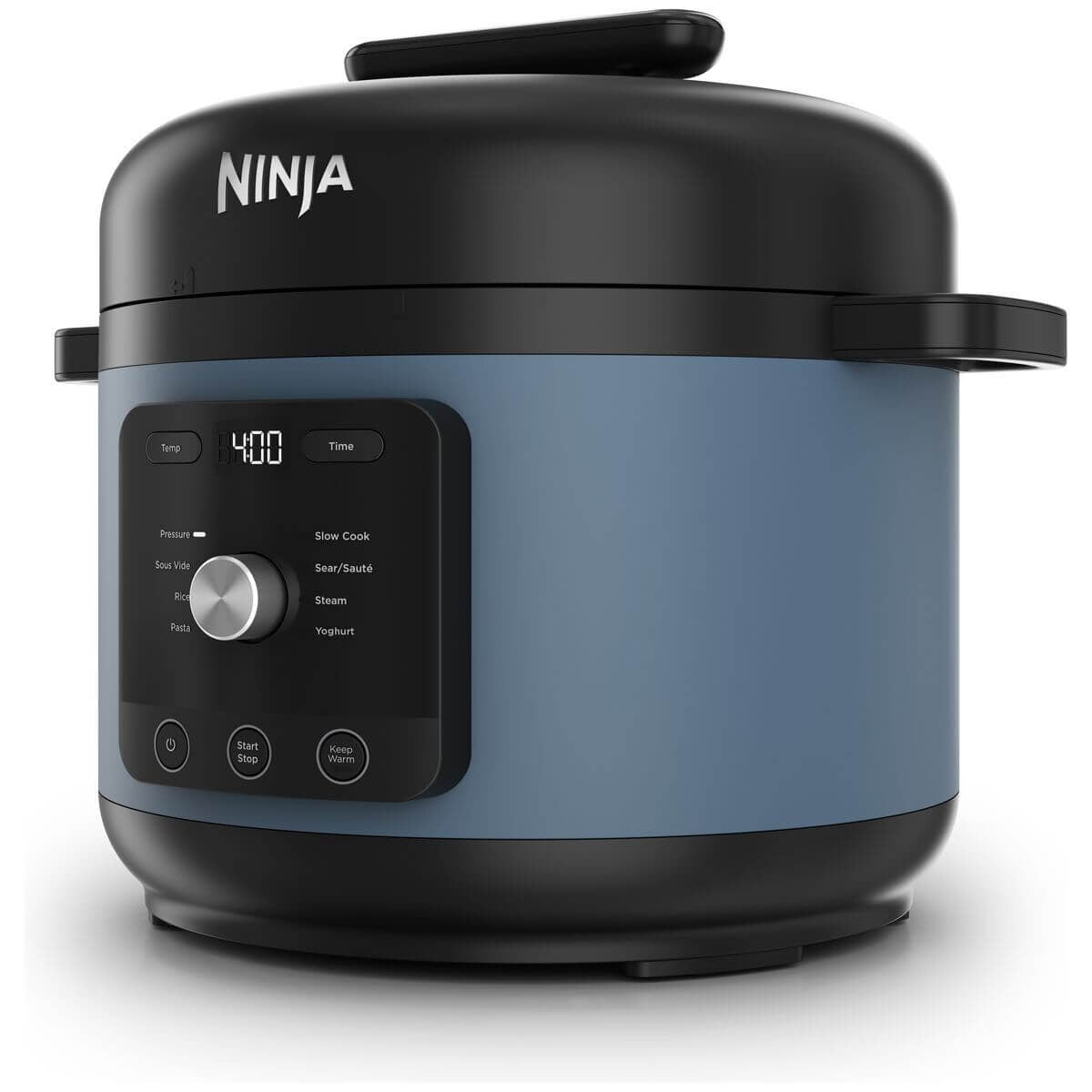 Ninja HyperHeat 9-in-1 Multicooker 6L - Blue Macaroon, 1200W, Pressure Cook, Slow Cook, Sous Vide - PC201BLANZ
