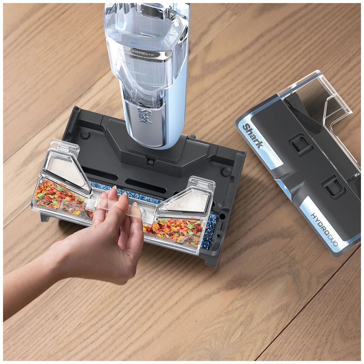 Shark HydroDuo cordless hard floor cleaner - FloorDetect technology, Flex wand, built-in spray, Blue - WW200